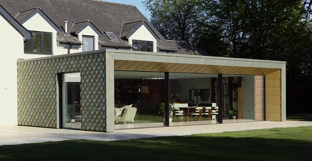 Down house rear angled