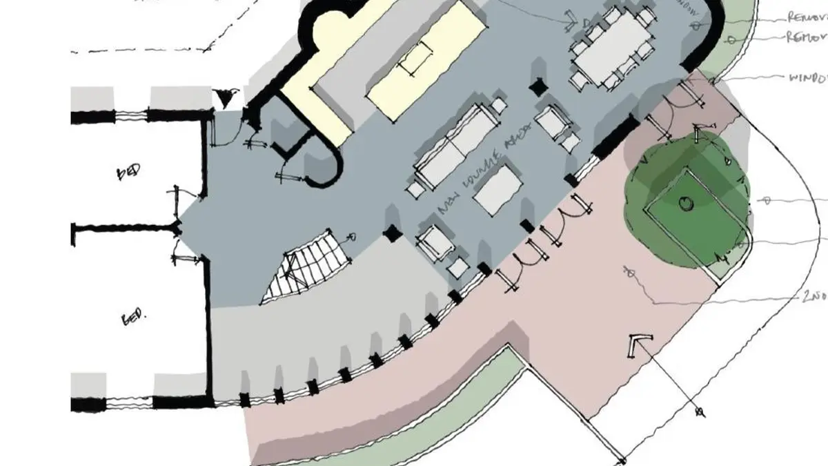 Solar floorplan drawing