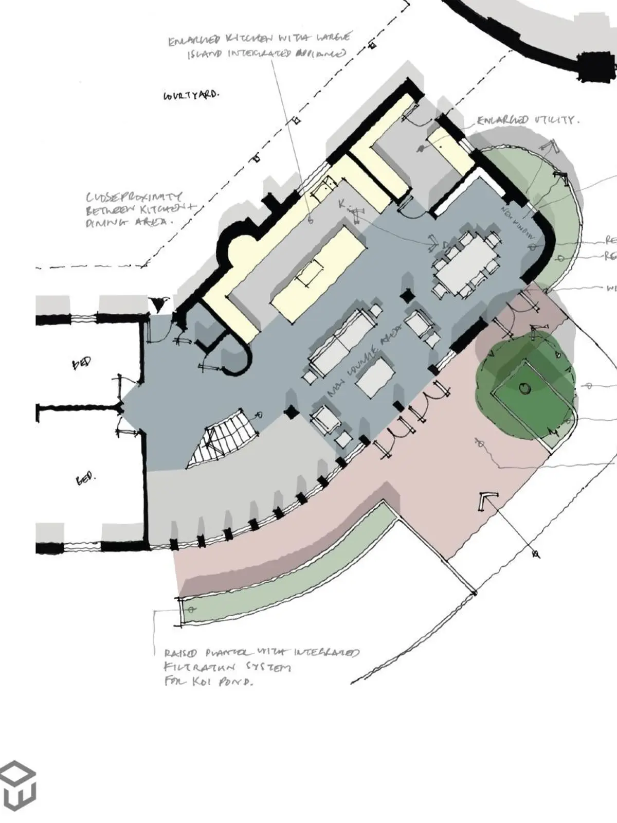 Solar floorplan drawing
