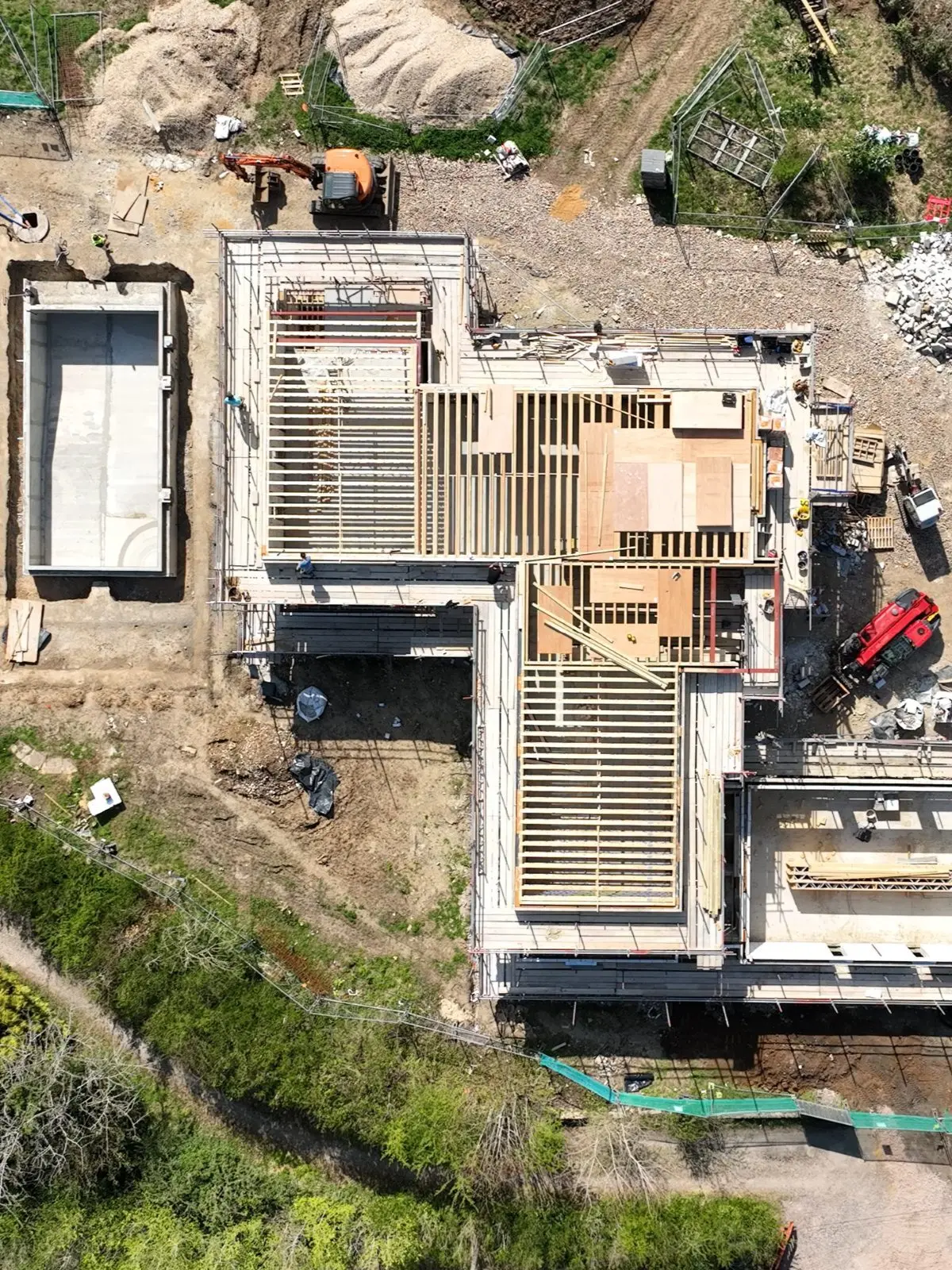 Oxfordshire new build under construction the oaks