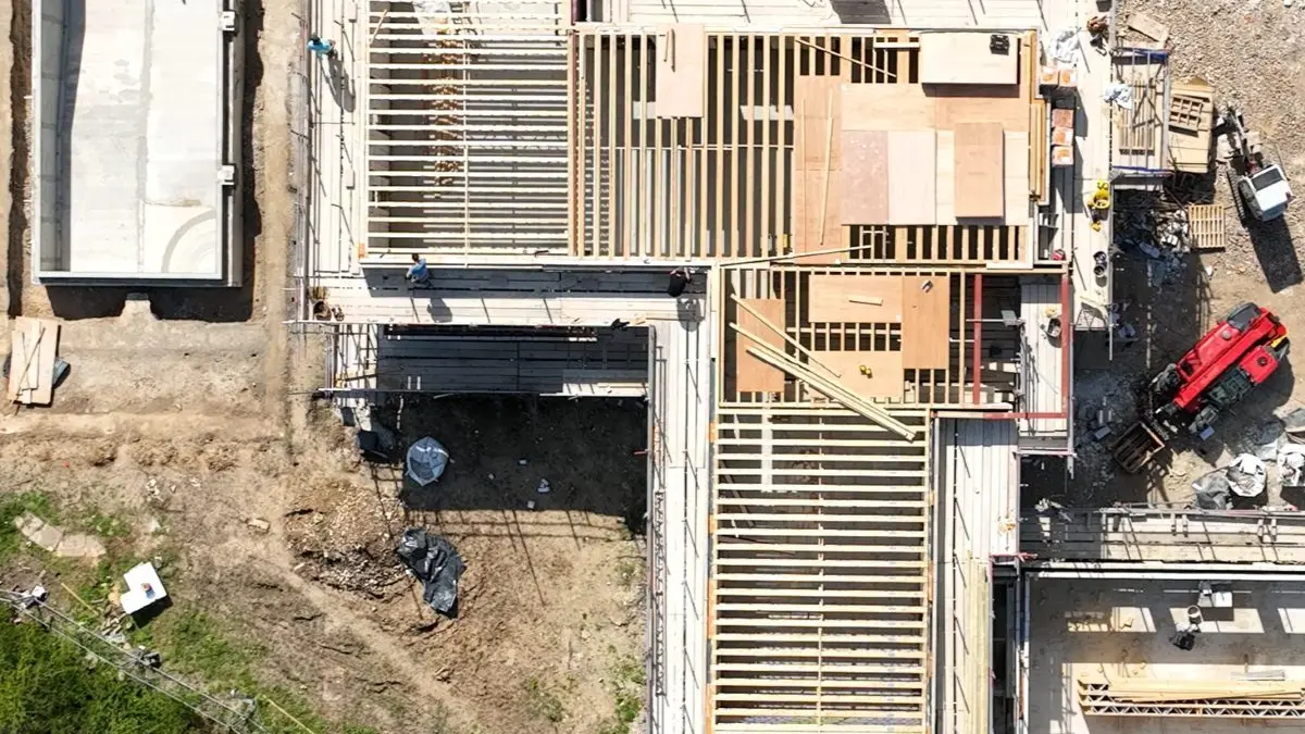 Oxfordshire new build under construction the oaks