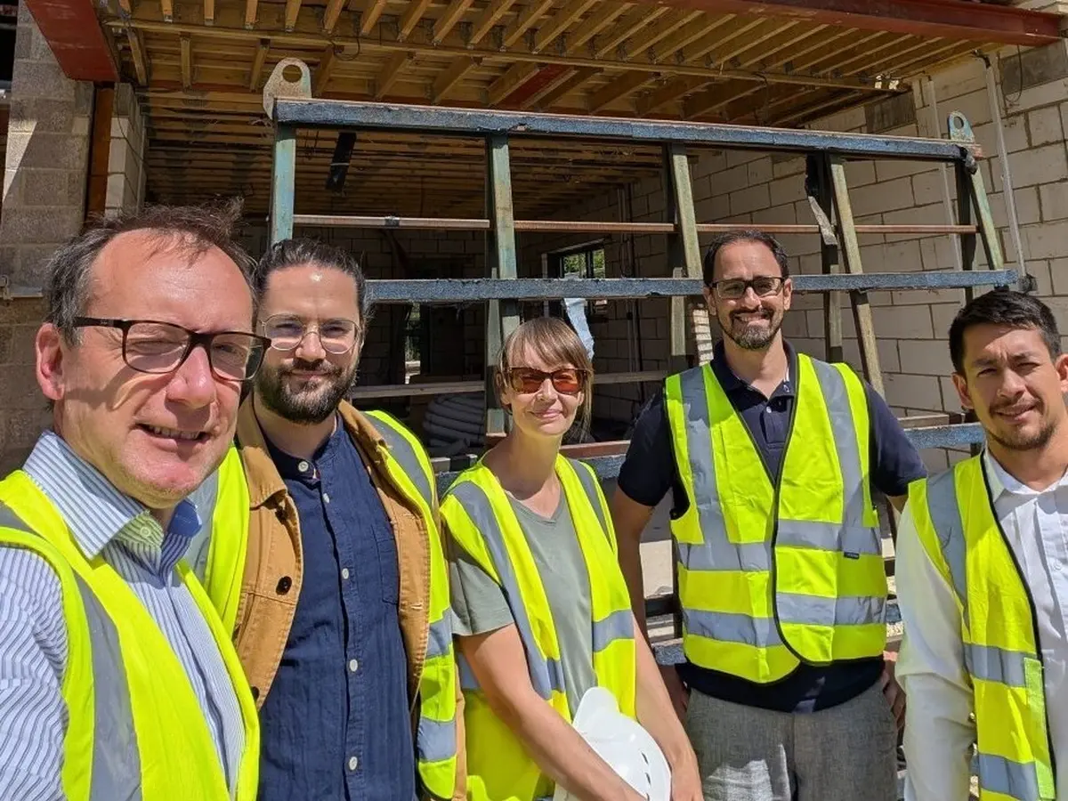 Hampshire team photo on site construction 4 3