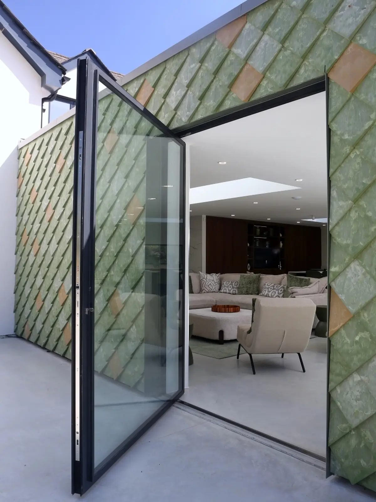 Hampshire contemporary extension rear glass door pretty plastic downhouse