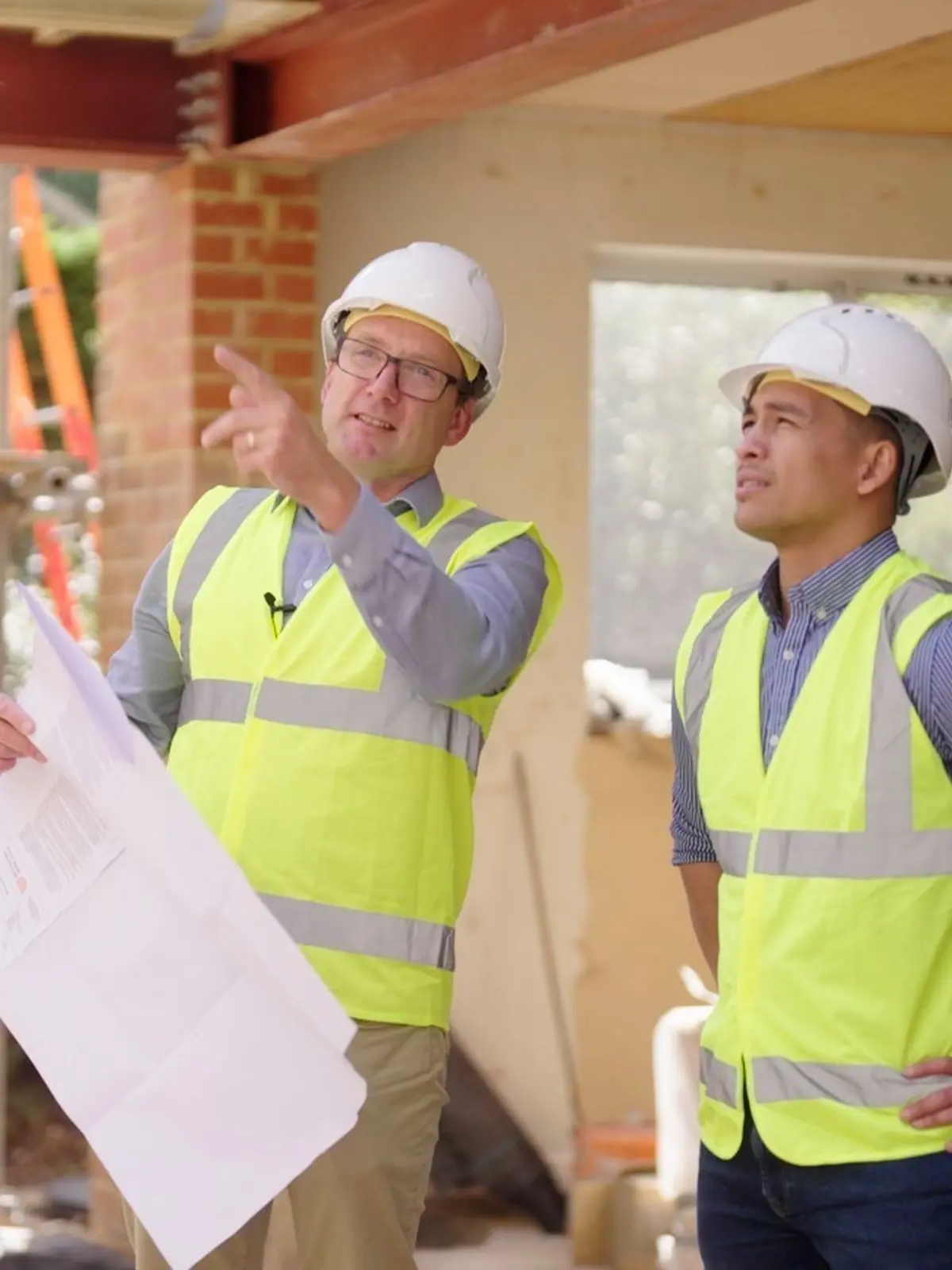 Architecture designers on site