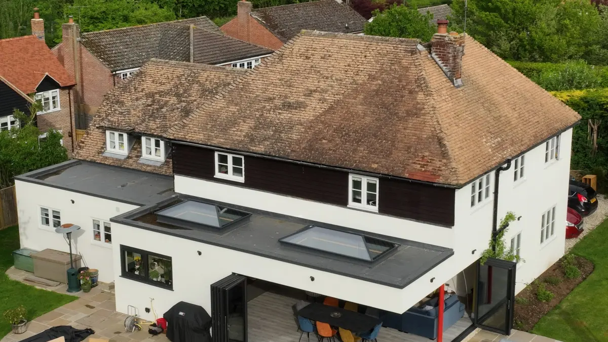 Berkshire traditional home transformation bytheway aerial