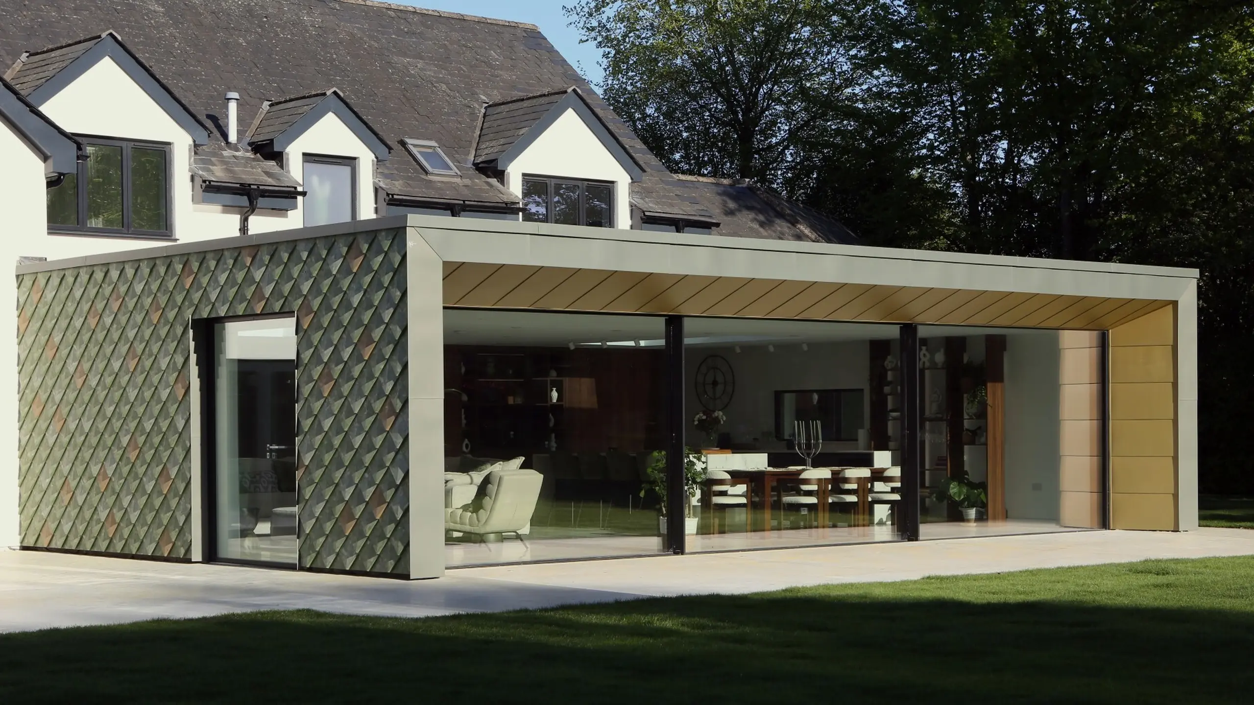 Hampshire large contemporary extension renovation transformation rear
