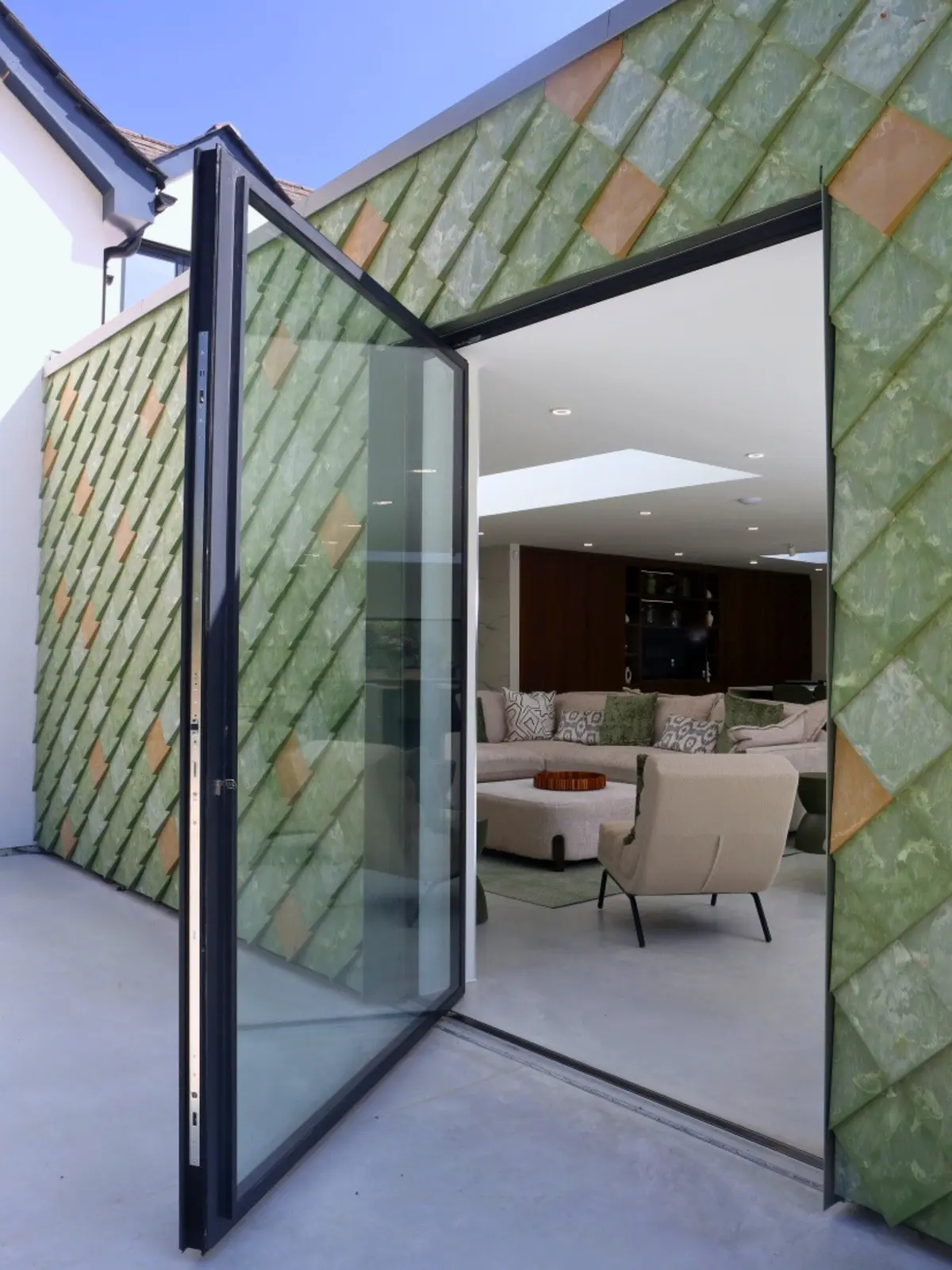 Hampshire contemporary extension rear glass door pretty plastic downhouse