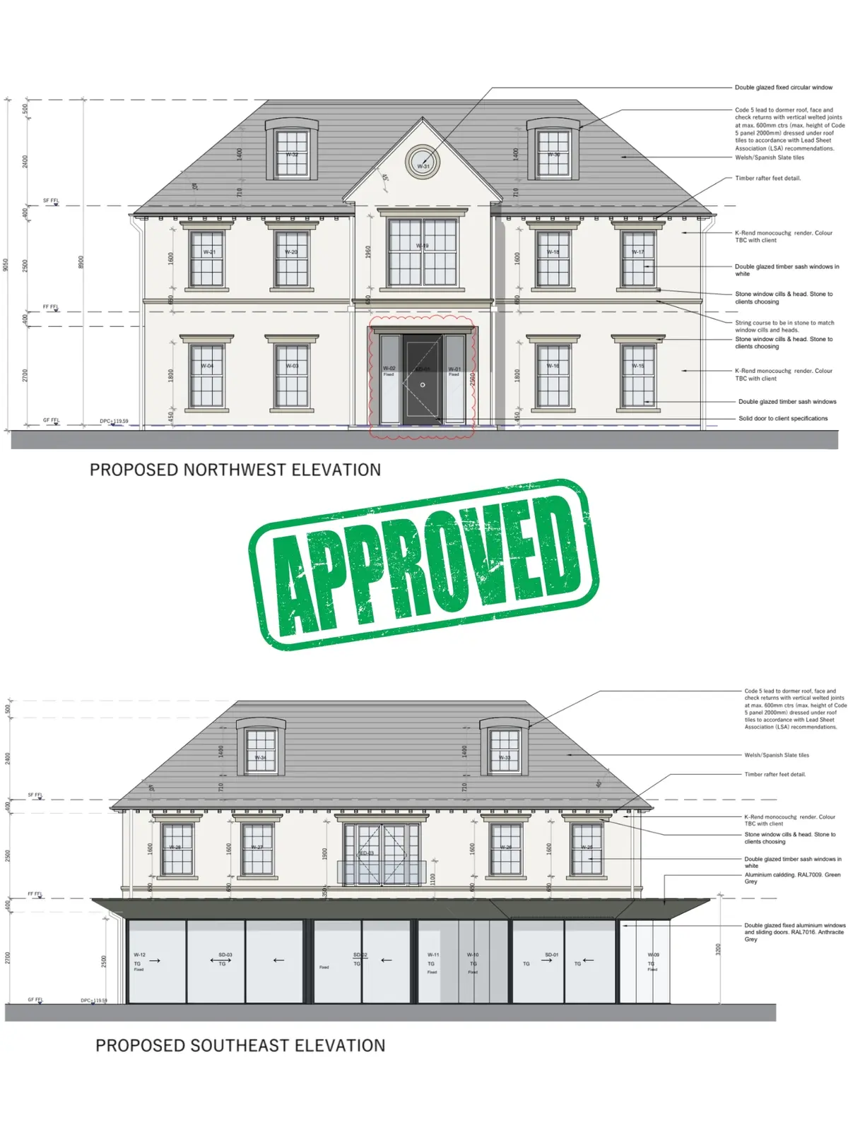Wantage 2d planning permission elevation drawings