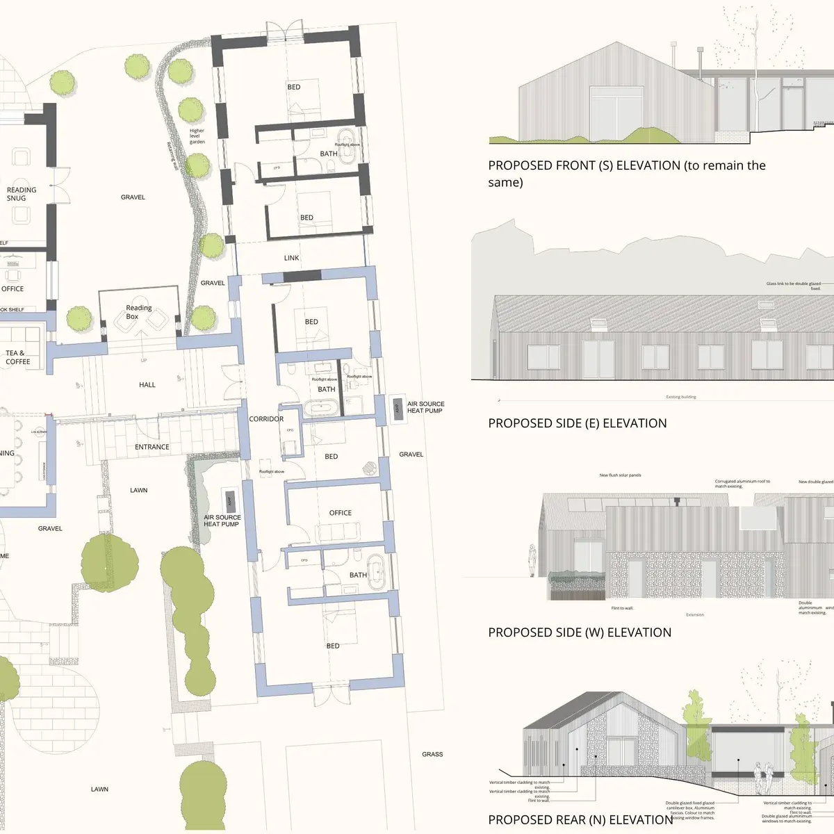 Planning drawing rear extension approved